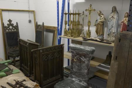 Le mobilier du Manoir de Kernault à la réserve